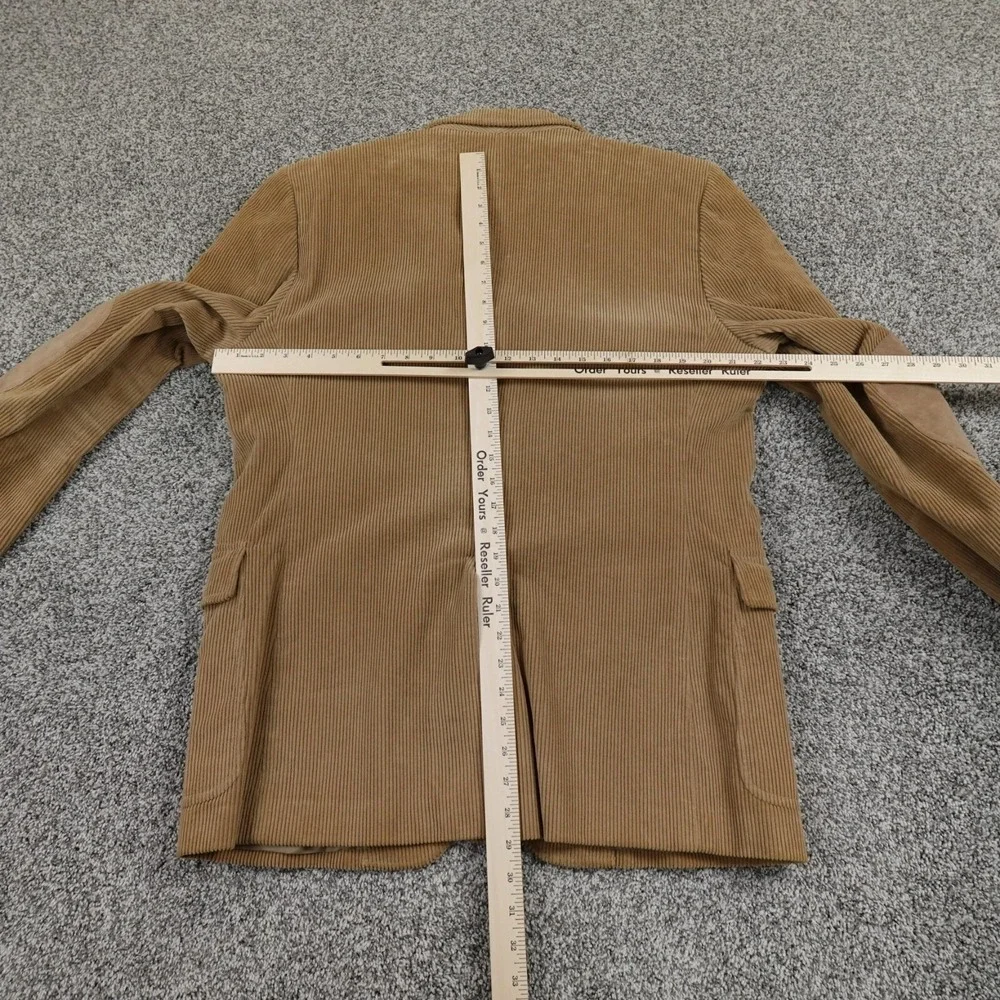 VTG Jordache Jacket Mens 44 Brown Corduroy Elbow Patch Western Blazer Sport Coat